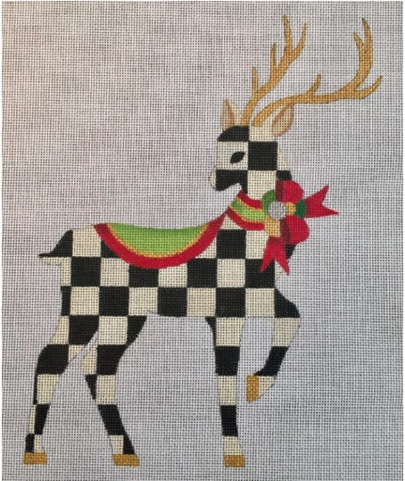 Harlequin Standing Reindeer