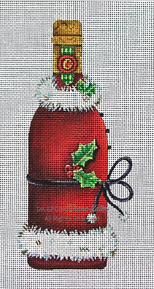 Spirits Bottle in a Santa Suit