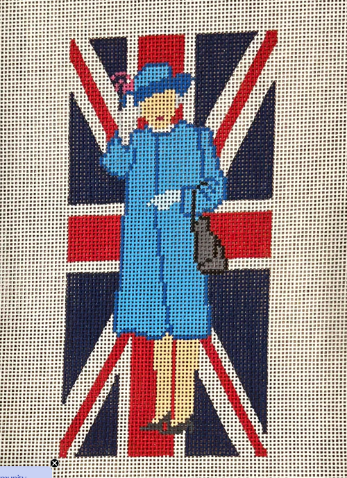 Elizabeth Waves On Union Flag