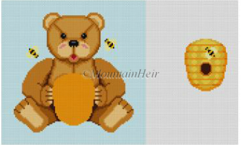 Bear w/ Honey Tooth Fairy Pillow