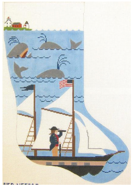 Nantucket Captain Christmas Stocking