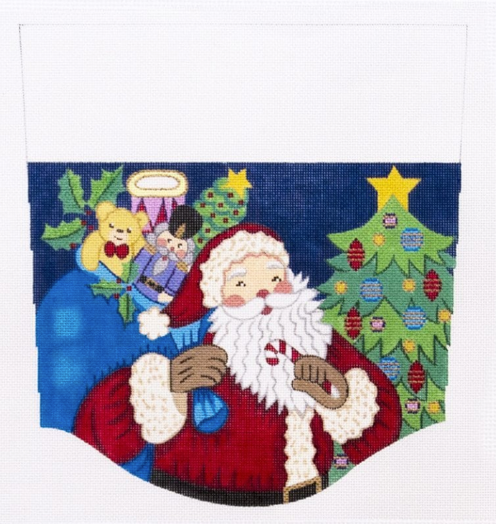 Santa With Candy Cane & Toy Sack Cuff