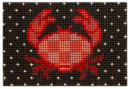 Red Crab On Black Insert