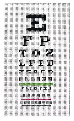 Eye Chart Eyeglass Case-Single