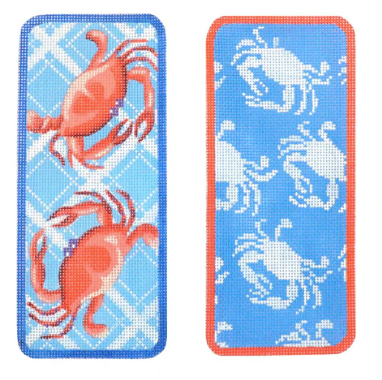 Two Blue Crabs Eyeglasses Case