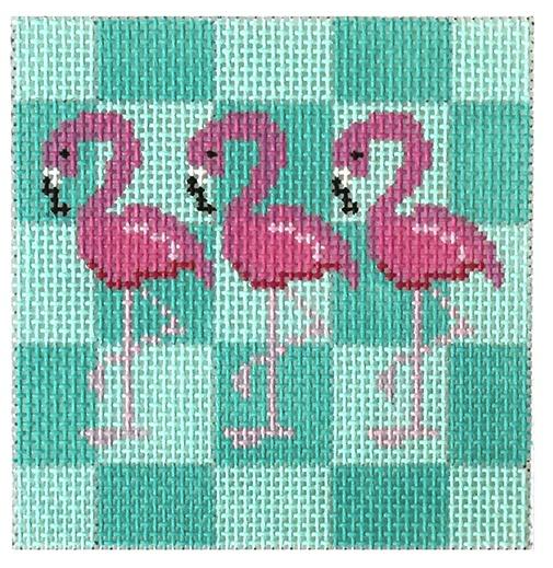 Pink Flamingo On Aqua Insert