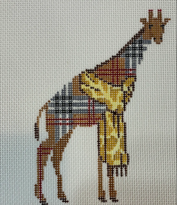 Plaid Giraffe In Burberry