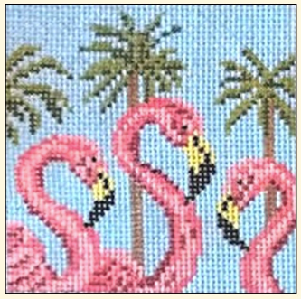 Flamingo Trio 3" Sq.