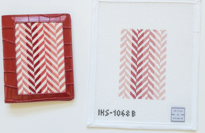 Herringbone Passport Insert Coral