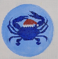 Blue Crab With Santa Hat