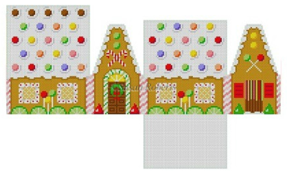 Skittles & Lime Slices 3-D Gingerbread House