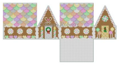 Necco's & Candy Hearts 3-D Gingerbread House