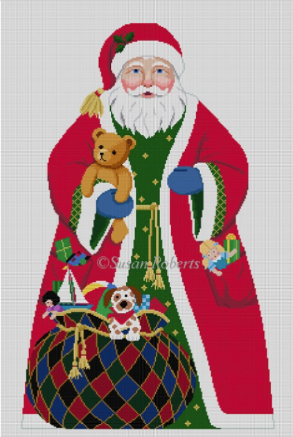 Santa w/Toy Bag 18" Stand-Up