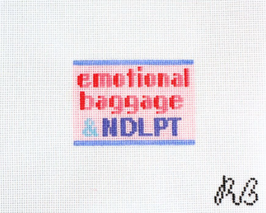 Emotional Baggage Bag Tag insert