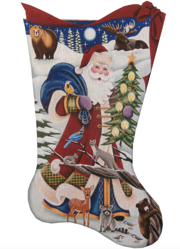 Wilderness Santa Stocking