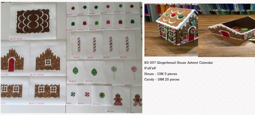 Gingerbread House Advent Calendar With 25 Pieces