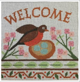 Welcome Sign w/ Robin