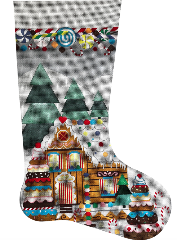 Candy Cabin Christmas Stocking