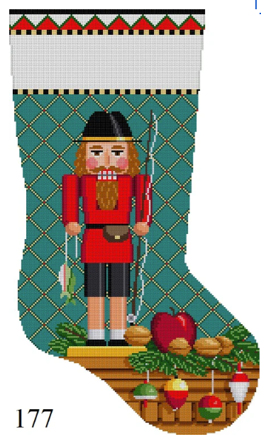 Nutcracker Fisherman Stocking