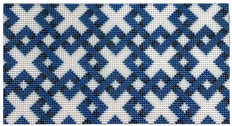 Blue Diagonal Lattice Insert