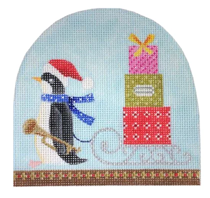 Penguin Sleigh Snowdome