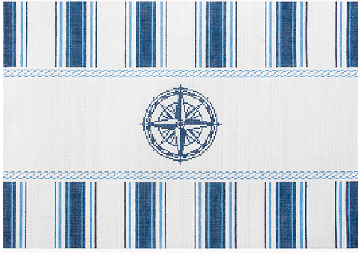 Nautical Pillow Navy Compass