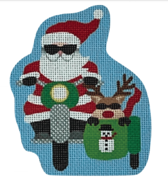 Snowman Sidecar Santa