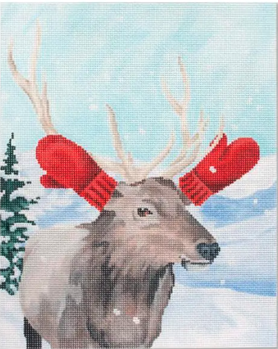 Elk w/ Red Mittens