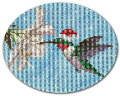 Hummingbird w/ Santa Hat