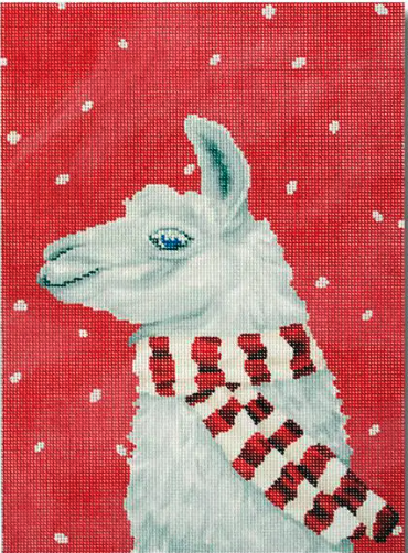 Llama w/Scarf - Pillow