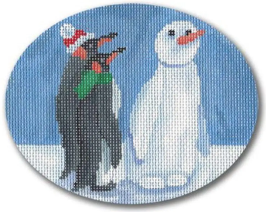 Penguins and Snowman