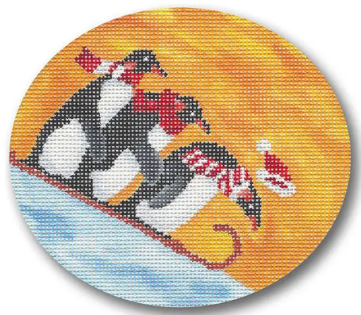 Penguins Sledding 4"