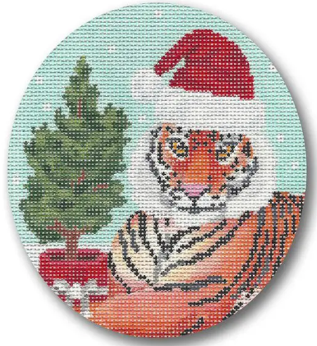 Tiger With Tree Ornament-TS