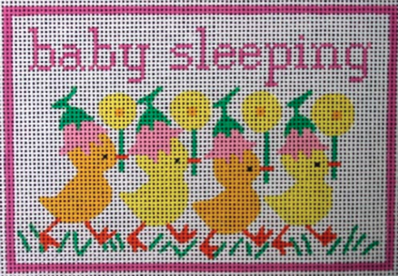 Baby Sleeping w/ Ducks - Pinks