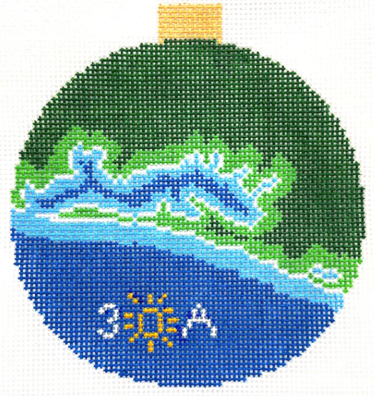 30-A (Florida Panhandle) Map Ornament