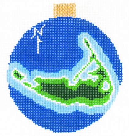 Natucket Map Ornament