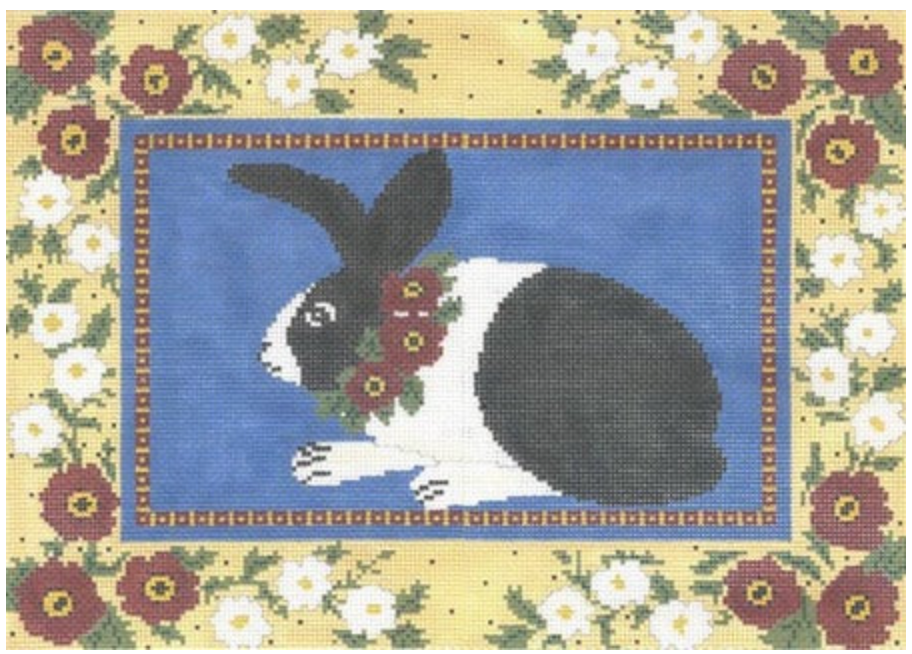 FLORAL FRAMED BUNNY