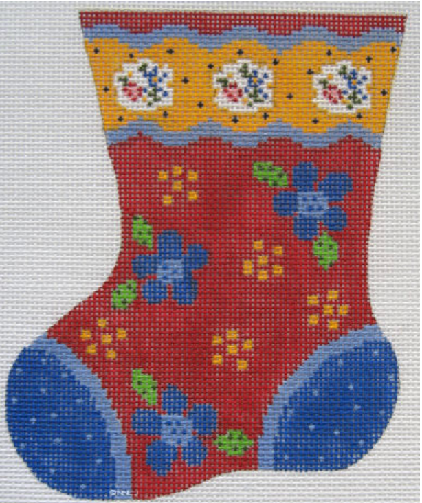 BLUE DOT/FLOWER MINI SOCK