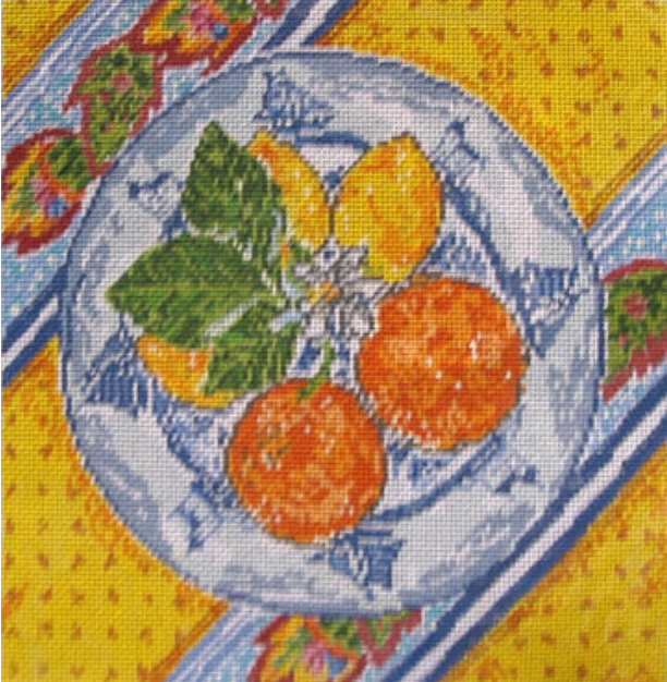 LEMONS AND ORANGES PLATE