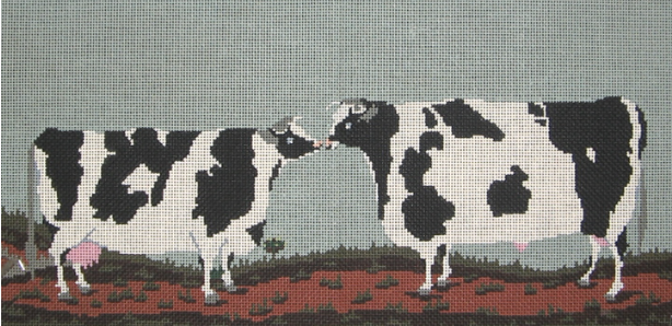 KISSING COWS