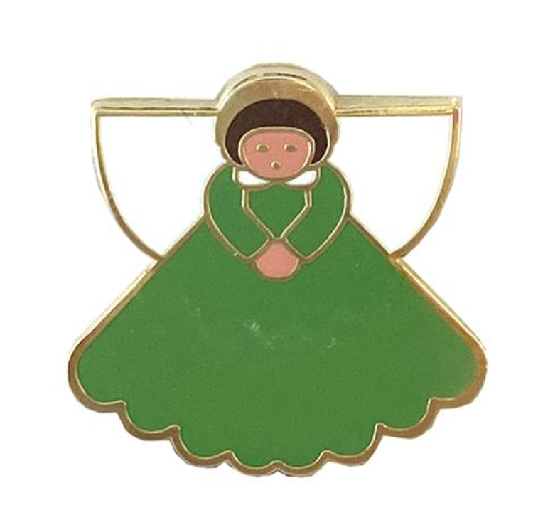 Needleminder-Angelminder/Enamel: Chrismtas Green