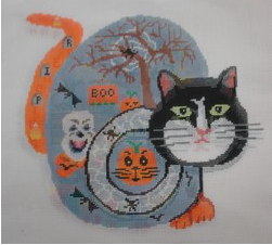 Black Faced Halloween Cat