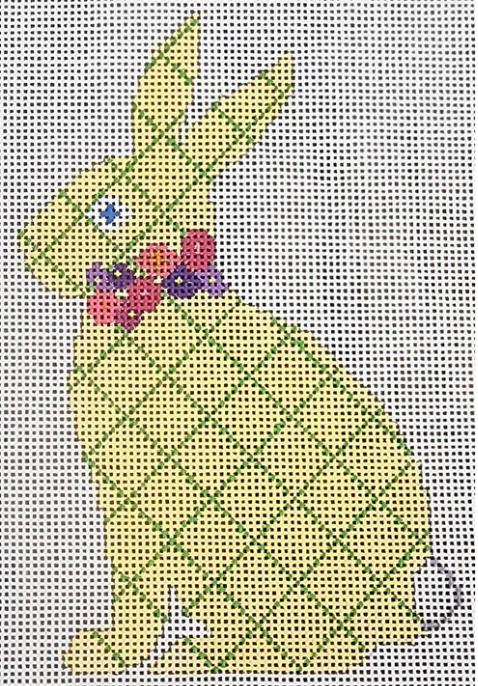 Bunny Yellow with Green Lattice