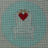 ADK with Small Heart on Light Blue