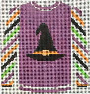 Witch Hat on Purple Sweater