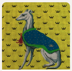 Greyhound On Yellow Tapestry