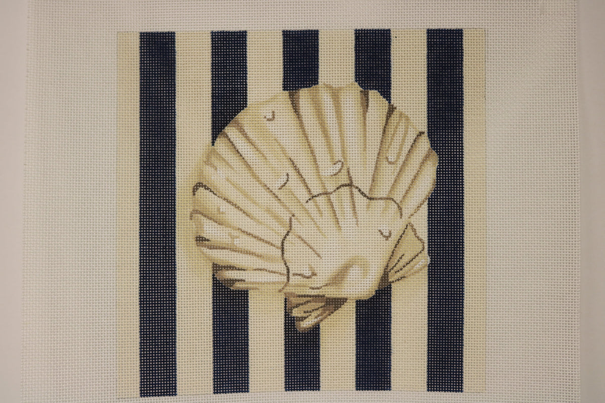 Scallop Shell Sq Stripes