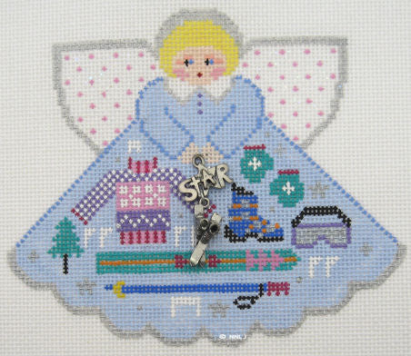 Ski Star Angel w/Charms