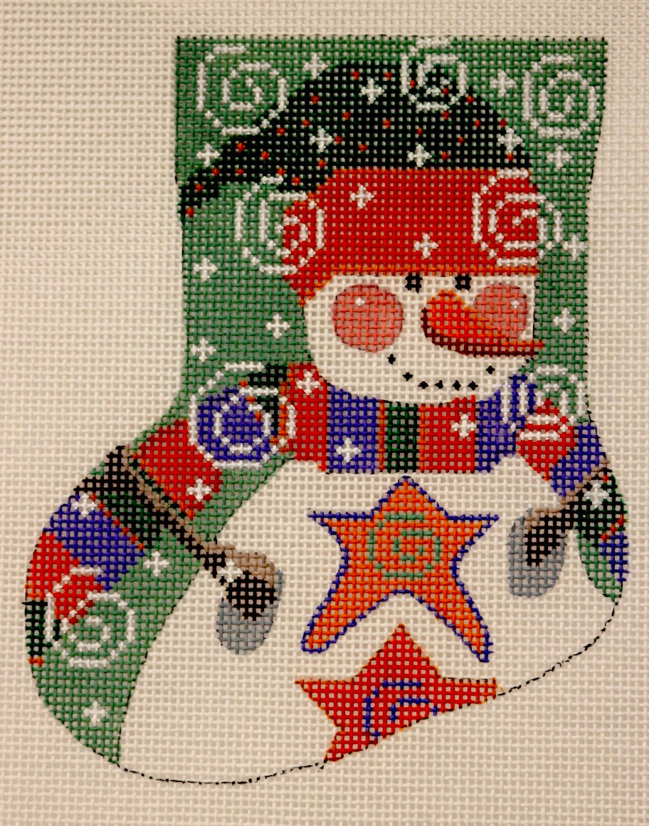 Star Snowman Mini Stocking