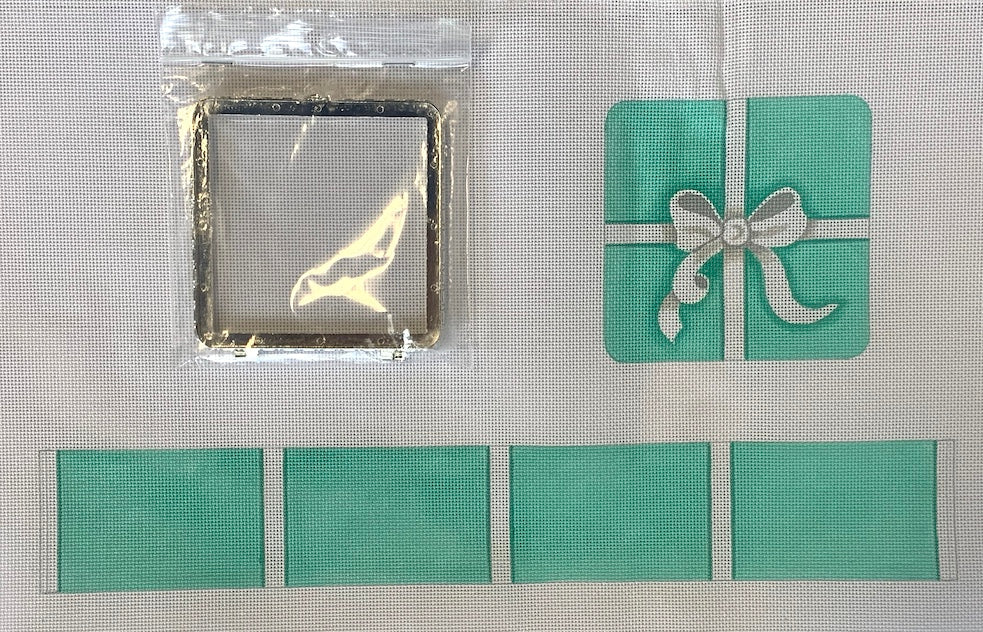 Tiffany Needlepoint Square Box